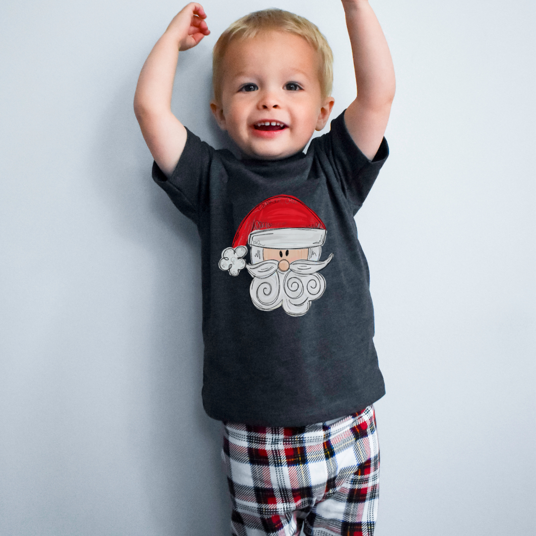 Doodle Classic Santa Graphic Tee Shirt