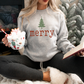 Merry Doodle Adult Graphic Sweatshirt