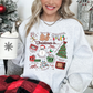 Christmas is Collage Adult Graphic Sweatshirt