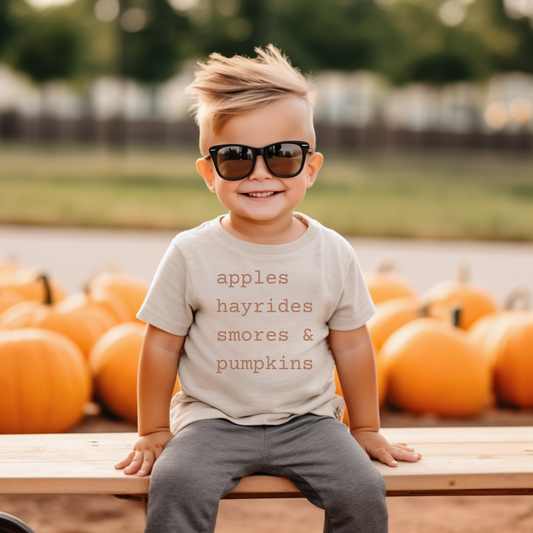 Fall Checklist Graphic Tee Shirt