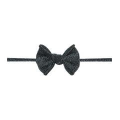 Mini Shimmer Black Skinny Headband
