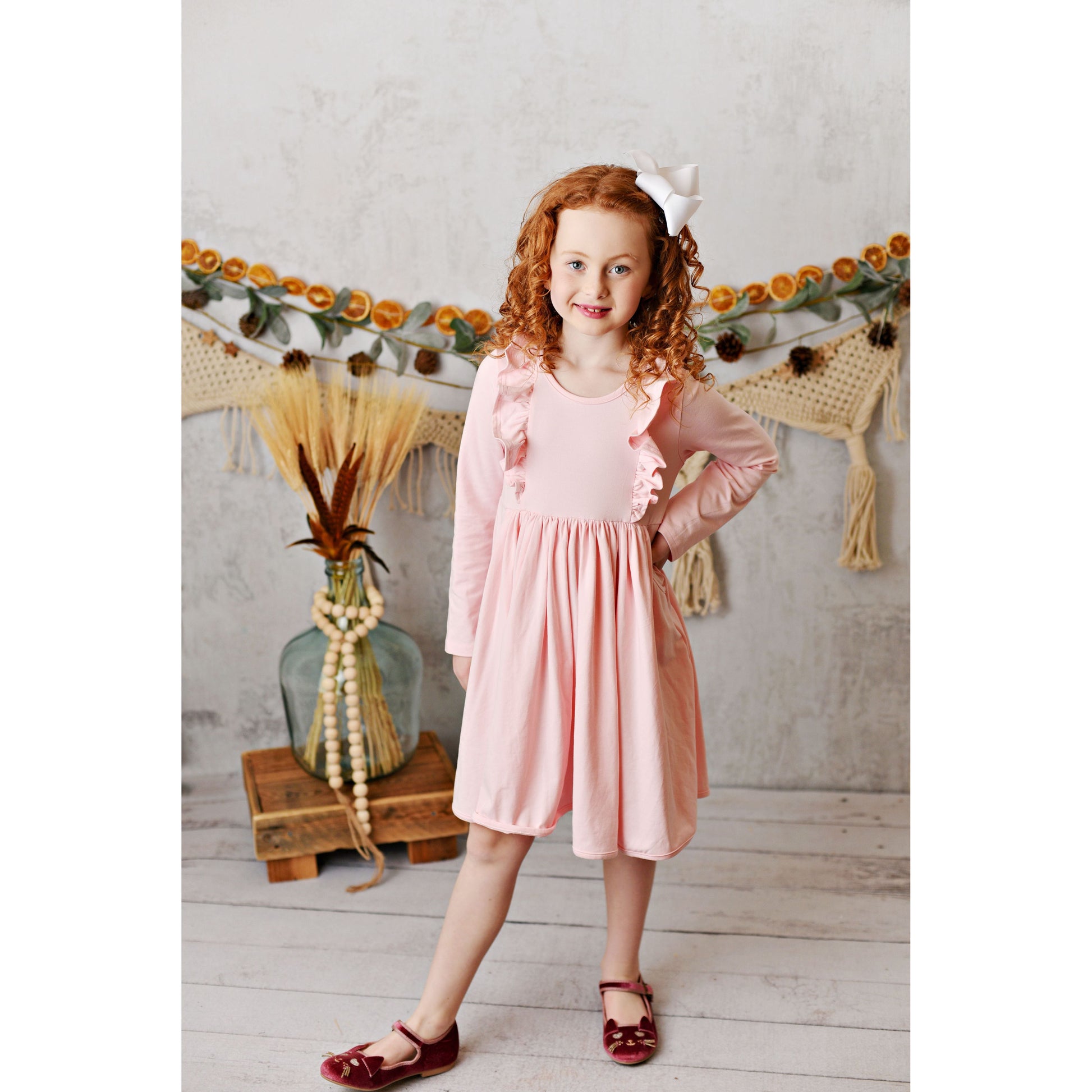 Bella Blush Pink Pocket Dress
