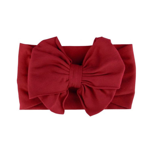 Cranberry Big Bow Headband