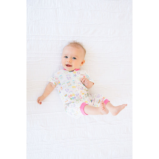 Rainbow Sprinkles Organic Cotton Magnetic Romper