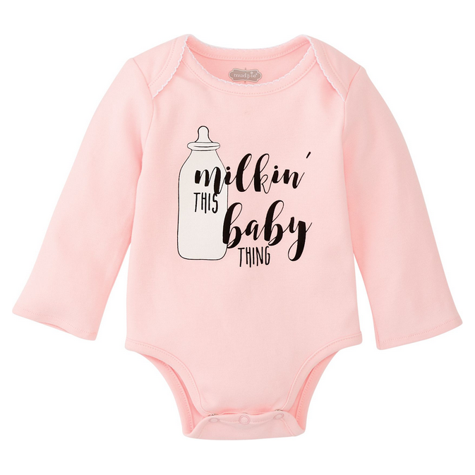 Milk Baby Pink Bodysuit