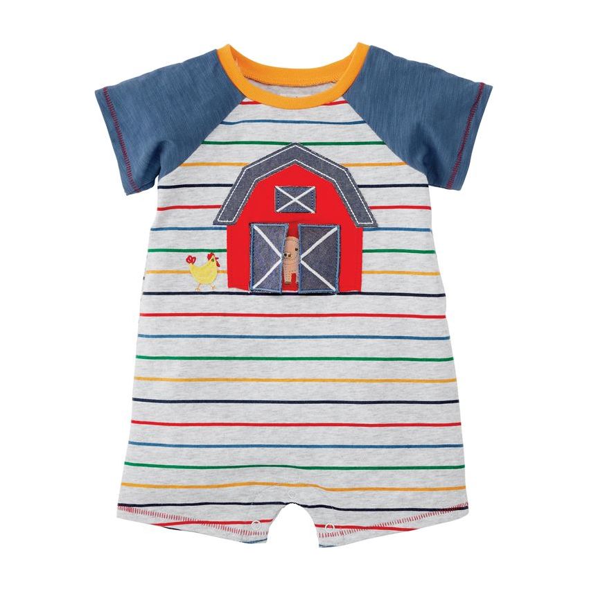 New Farmhouse Barn Baby Bodysuit