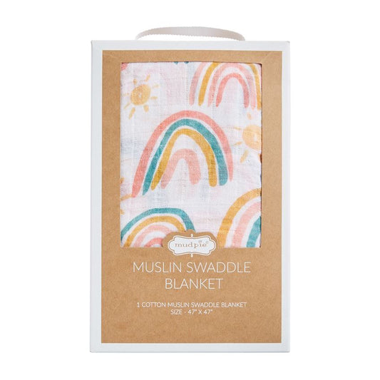 Rainbow Swaddle Blanket