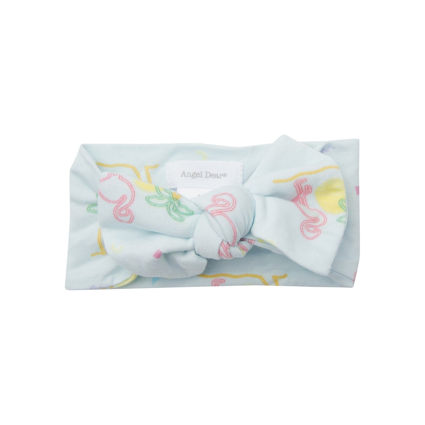 Neon Flamingo Headband Blue