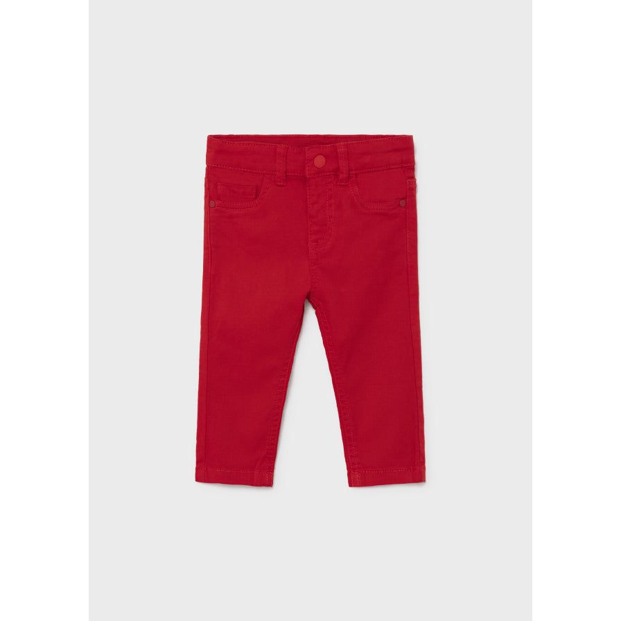 Red Slim Fit Pants