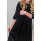 Black Velvet Twirl Dress