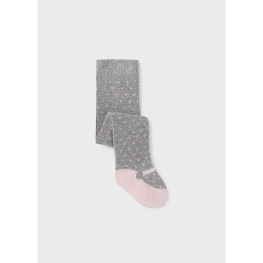 Grey Polka Dot Tights