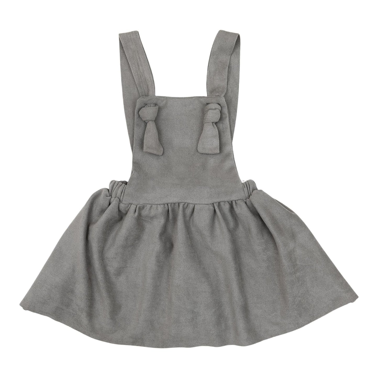 Gray Pinafore Dress