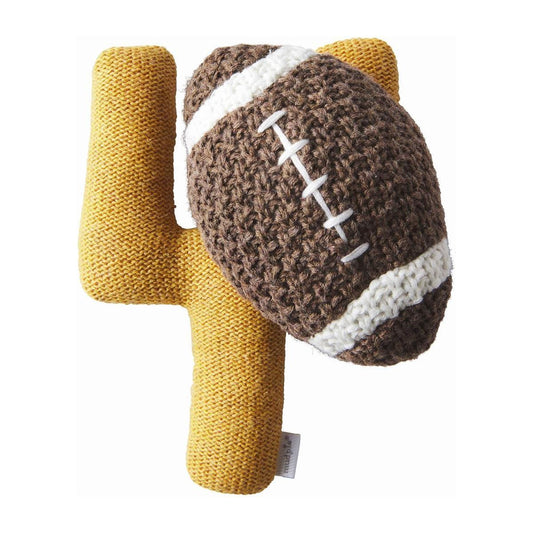 Football Knit Rattle