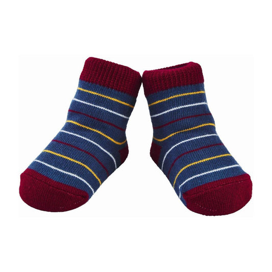 Navy Striped Socks