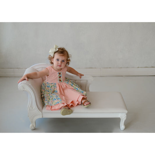 Peach Tier Bliss Dress