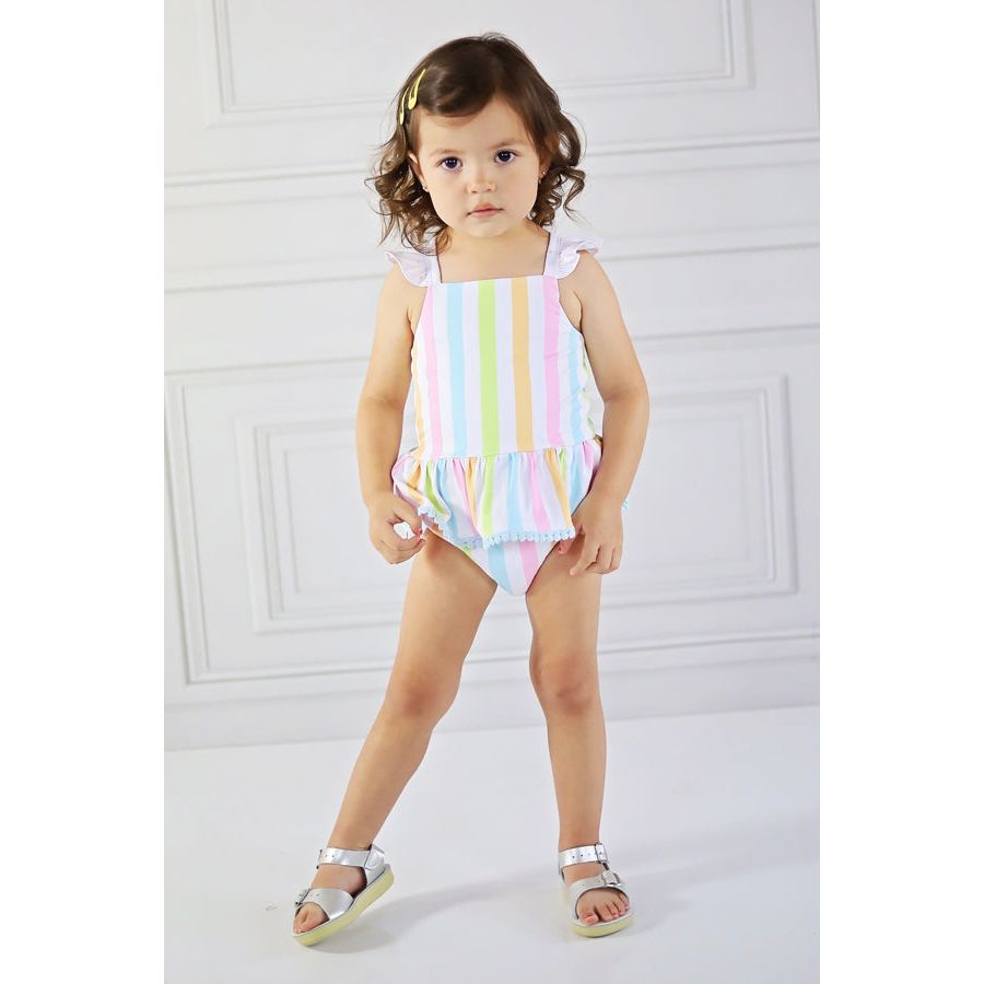 Rainbow Stripe 2pc Tunic Swimmy