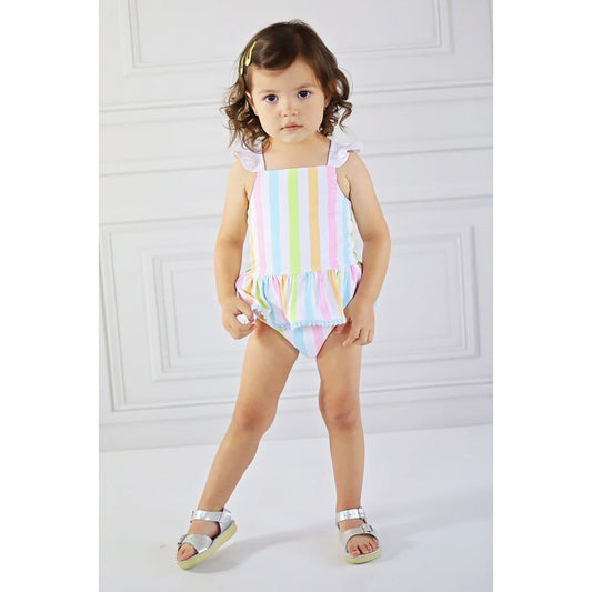 Rainbow Stripe 2pc Tunic Swimmy