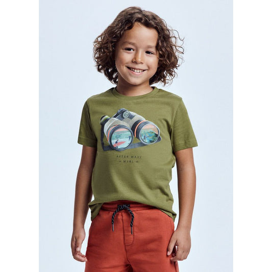 Boys binoculars Turtle Green Tee Shirt