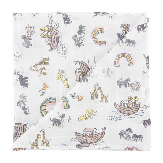 Noah's Ark Muslin Swaddle