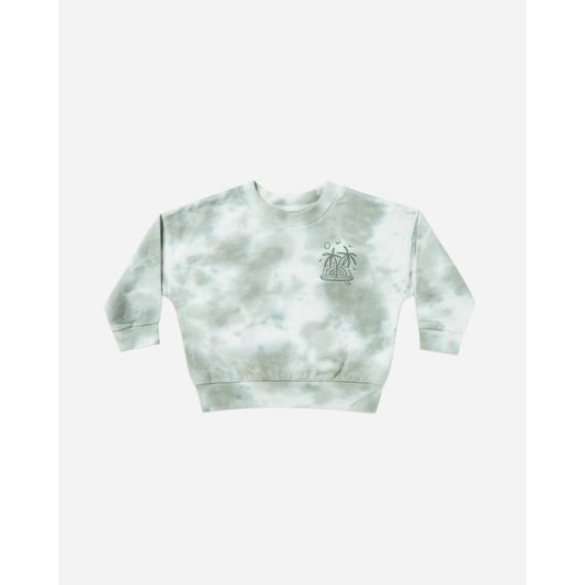 Aqua Tie Dye Sweatshirt