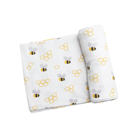 Bees Bamboo Swaddle Blanket