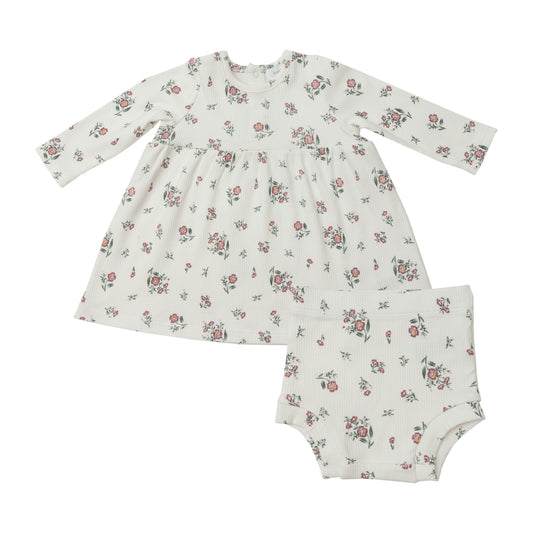 Mesa Rose Ditsy Simple Dress & Bloomer