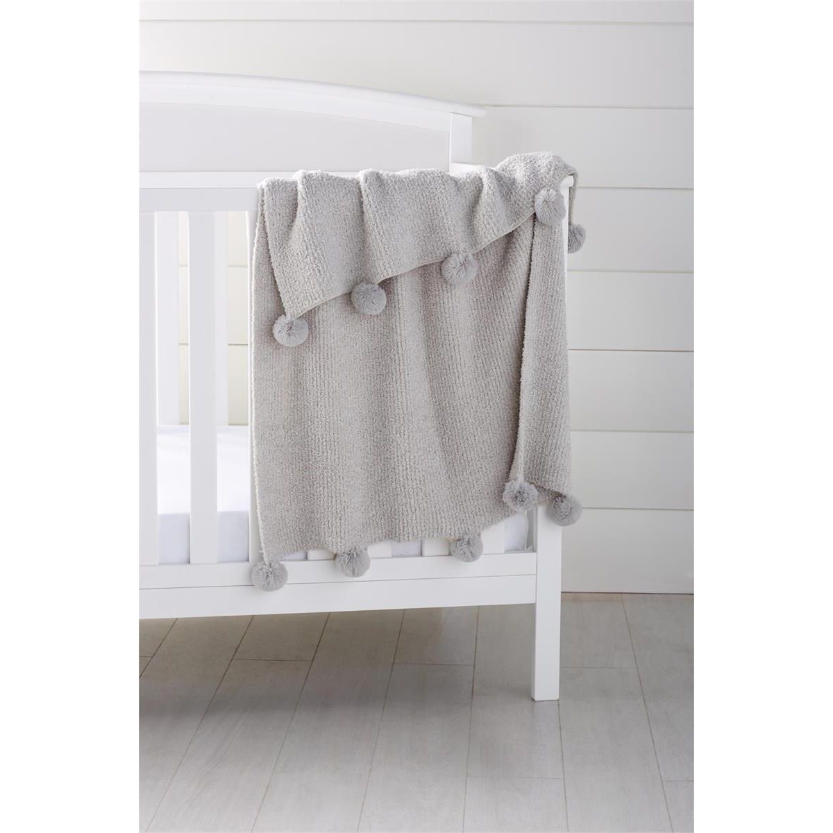 Gray Chenille Baby Blanket