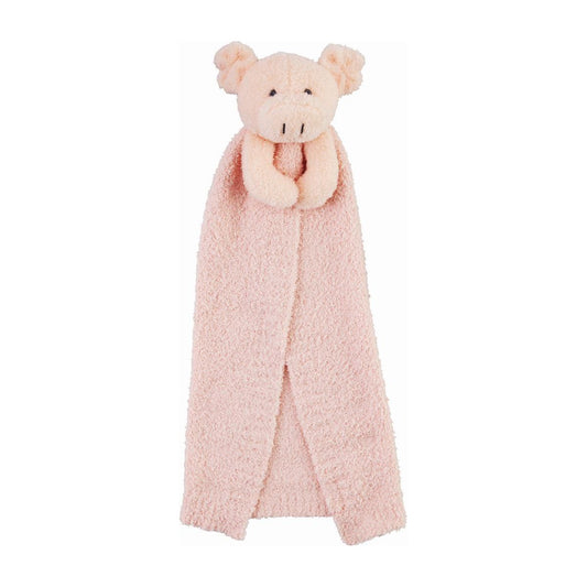 Pink Pig Chenille Lovey Blanket