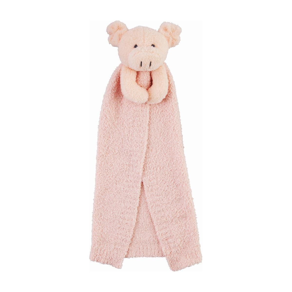 Pink Pig Chenille Lovey Blanket