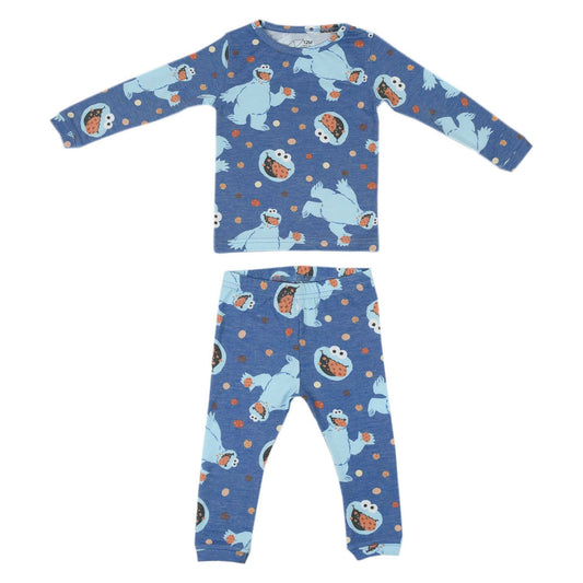 Cookie Monster 2 Piece Long Sleeve Pajamas