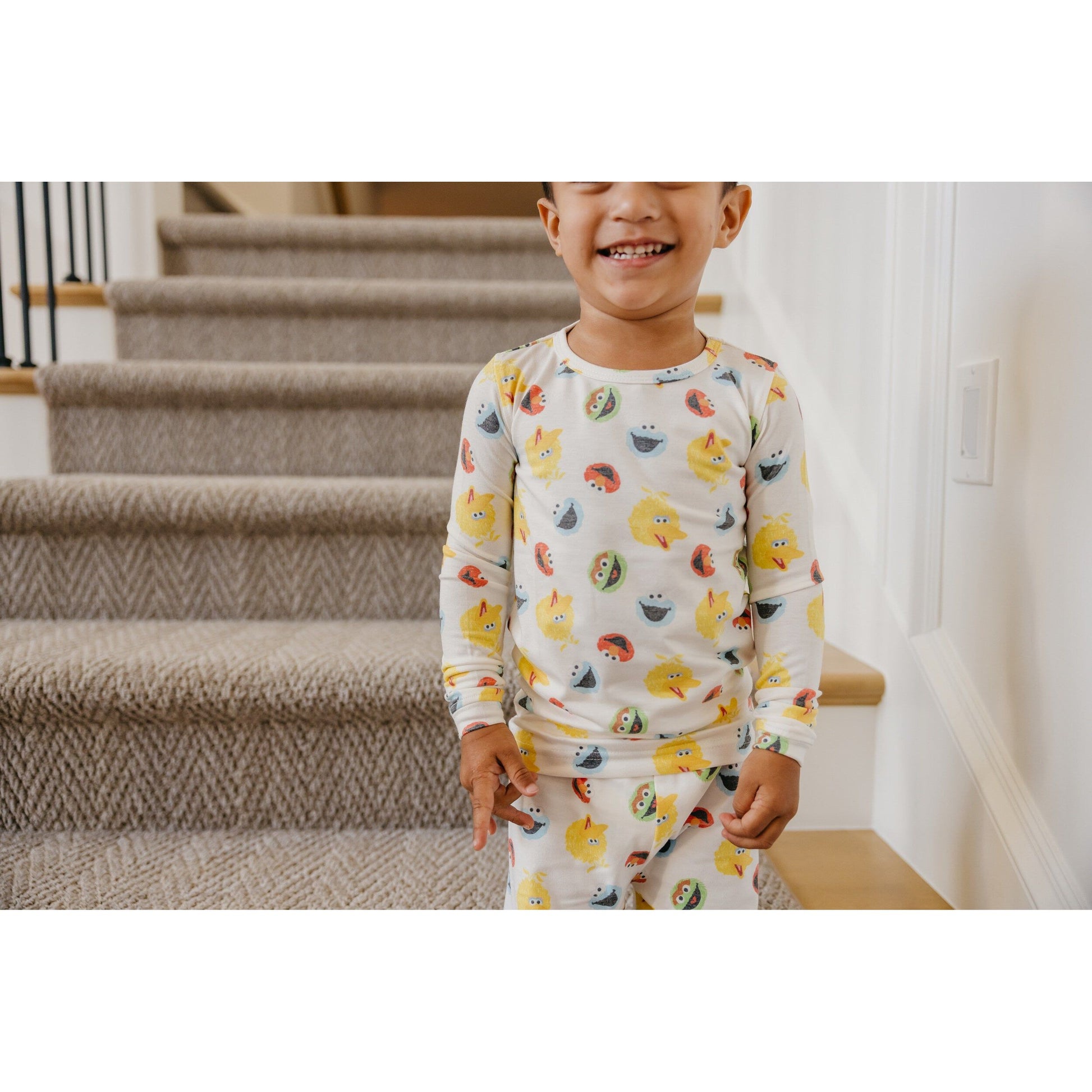 Sesame Scribbles 2 Piece Long Sleeve Pajamas