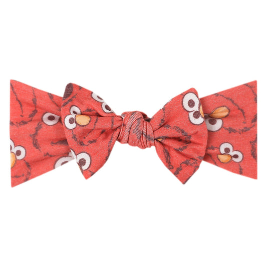 Elmo Knit Headband Bow