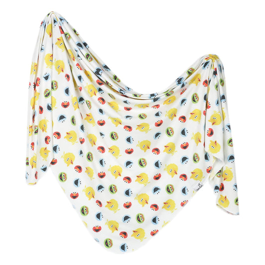 Sesame Scribbles Knit Blanket Single