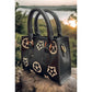 Black Printed Mini Tote Purse