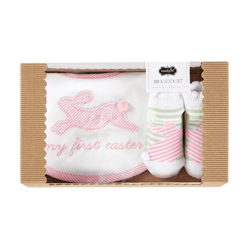 My First Easter Bib Sock Set