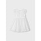 Embroidered White Lace Dress