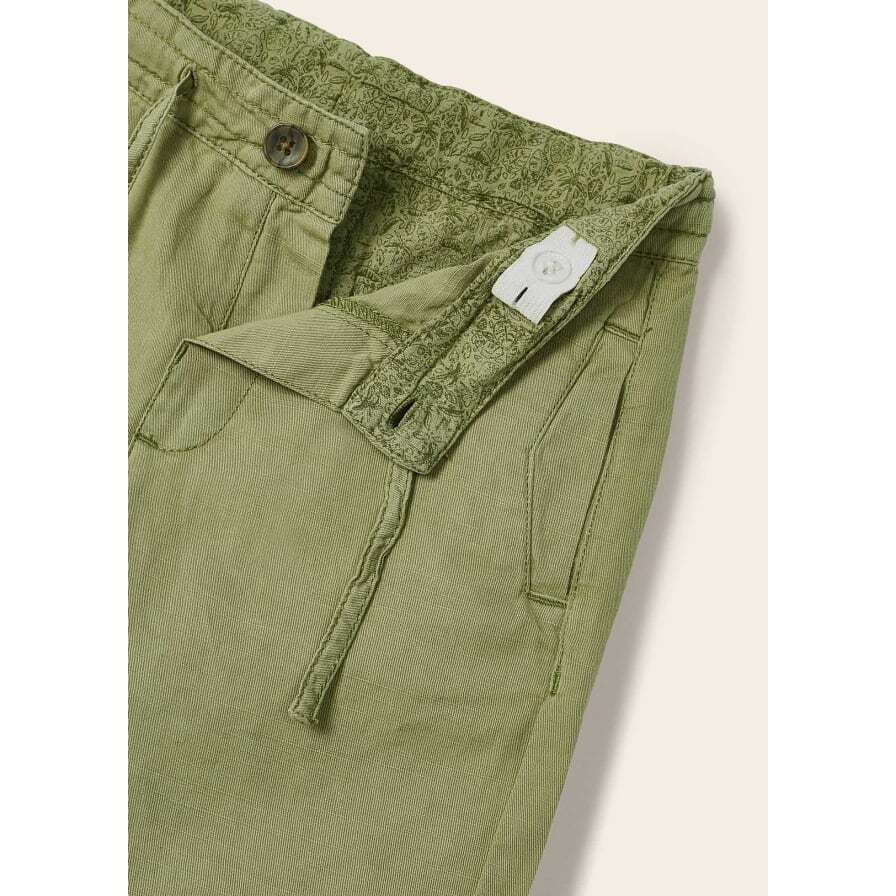 Kiwi Green Linen Shorts