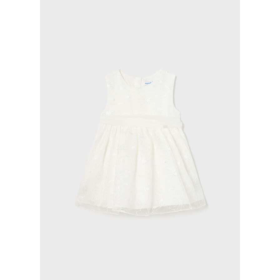 White Organza Dress -#1948