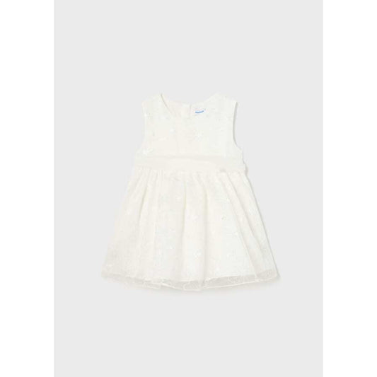 White Organza Dress -#1948