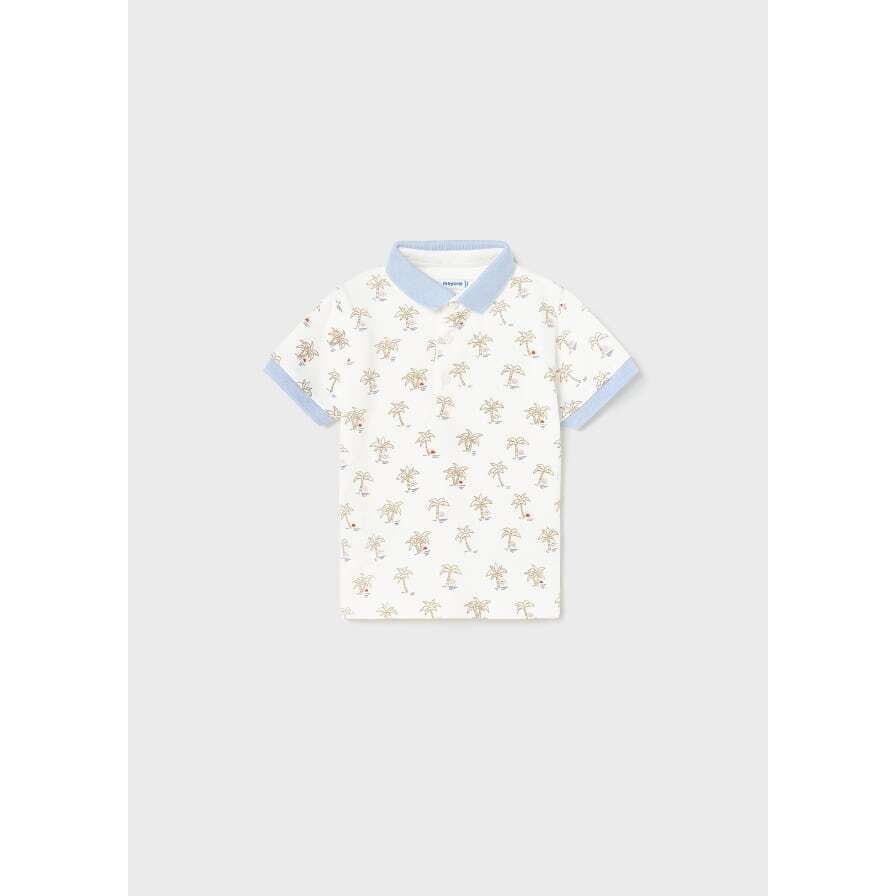 Palm Printed Polo Shirt