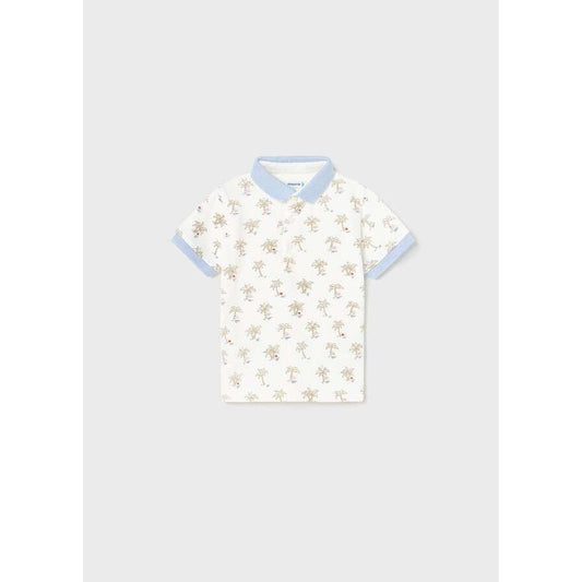 Palm Printed Polo Shirt