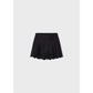 Black Eyelet Motif Cotton Shorts