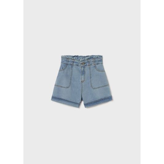 High Wasted Denim Shorts -#6238
