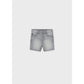 Soft Grey Denim Shorts--1285G