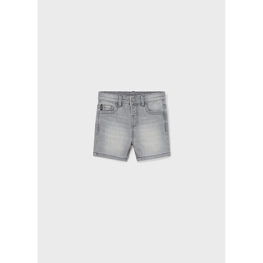 Soft Grey Denim Shorts--1285G