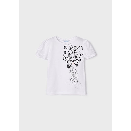Sequins Bow Girls T Shirt