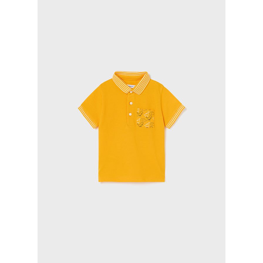 Amber Dino Print Polo Shirt