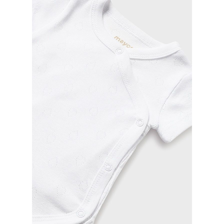 White Short Sleeve Bodysuit