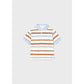Grapefruit Stripe Polo Shirt