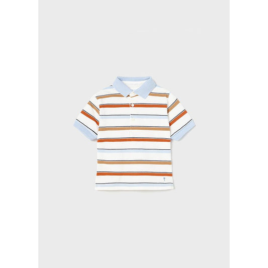 Grapefruit Stripe Polo Shirt